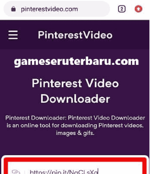 Fitur Utama download Video Pinterest: